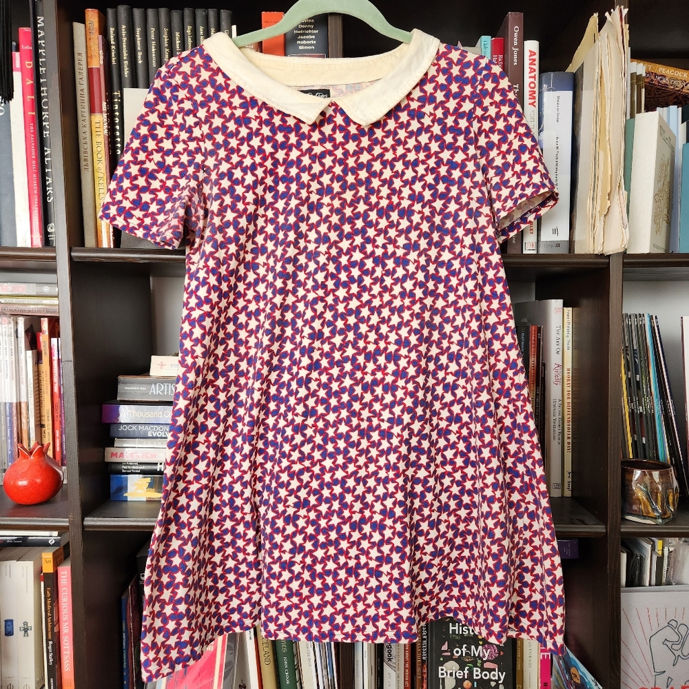 Zandra Rhodes People Tree Star Mini Dress size S UK 10 / US 4 - Picture 2 of 8